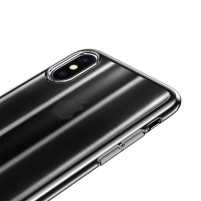 Луксозен твърд гръб ултра тънък оригинален BASEUS Aurora Case за Apple iPhone XS MAX черен